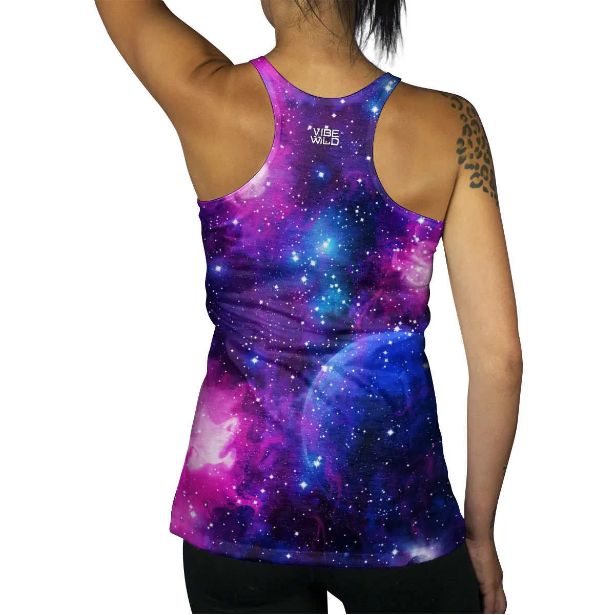 Cotton Candy Galaxy Racerback Tank