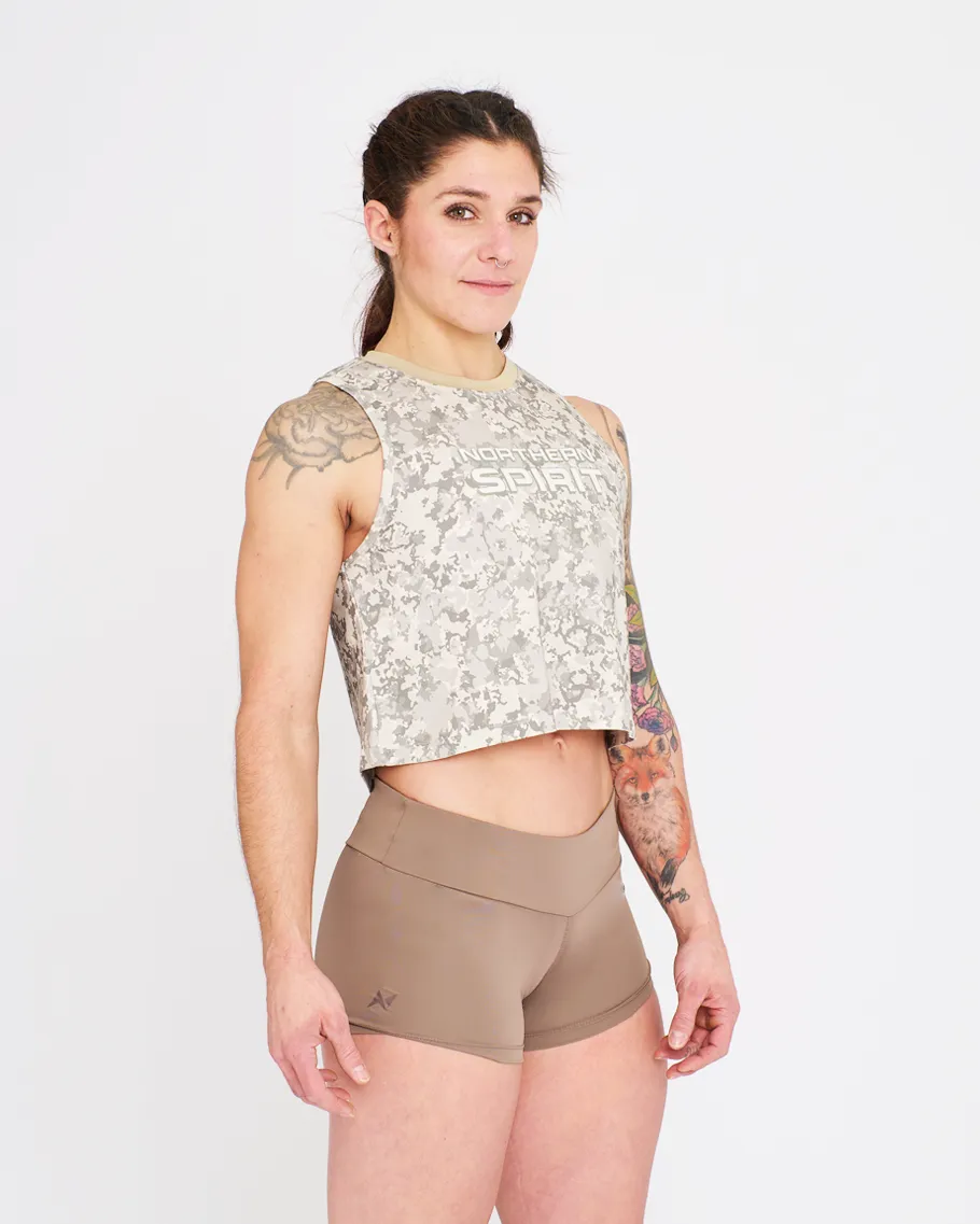 Crop Tank - NS Thaesia Military Tie&Dye