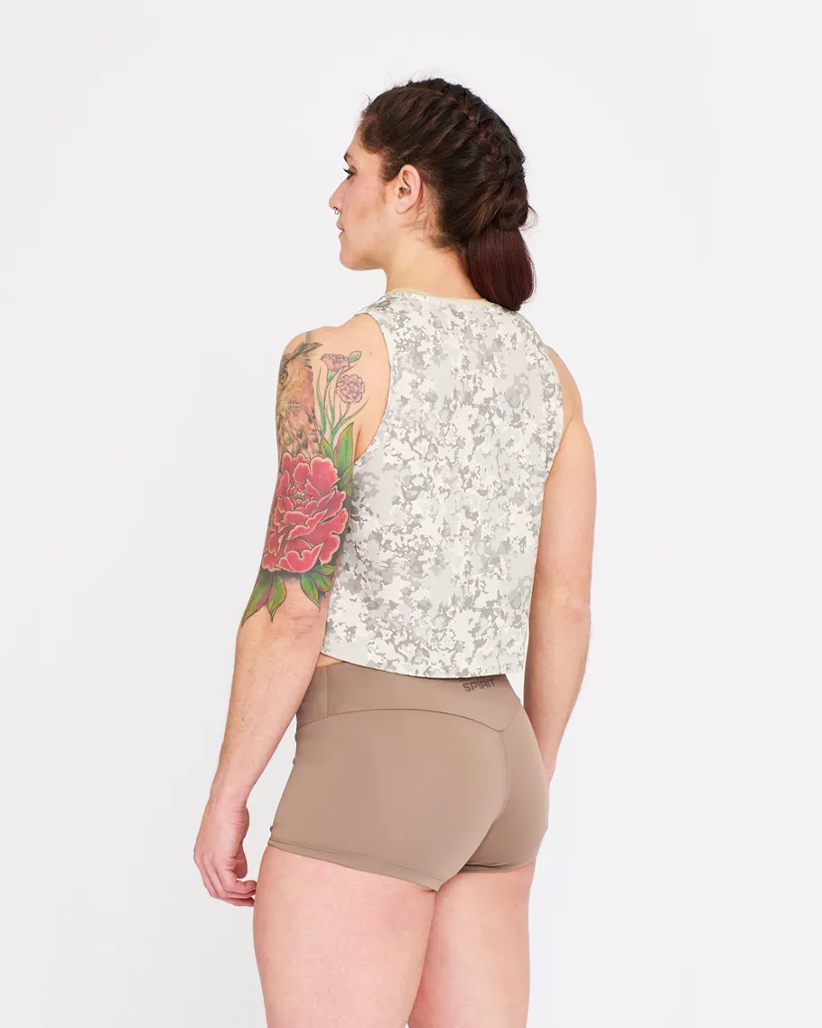 Crop Tank - NS Thaesia Military Tie&Dye