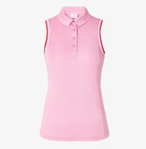 Cross Women's NOSTALGIA Sleeveless Polo -FUCHSIA PINK