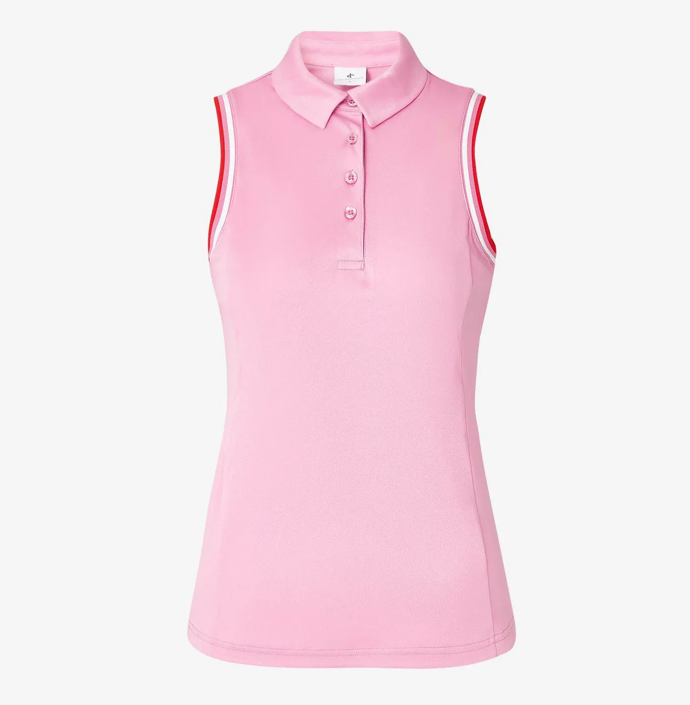 Cross Women's NOSTALGIA Sleeveless Polo -FUCHSIA PINK