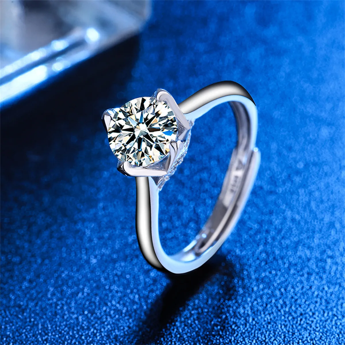 Crystal & Silver-Plated Blossom Ring