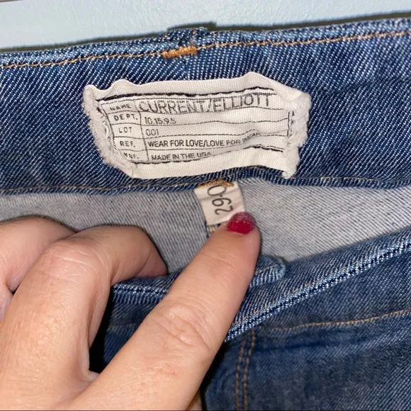 Current Elliott blue The Legging jeggings size 29 8