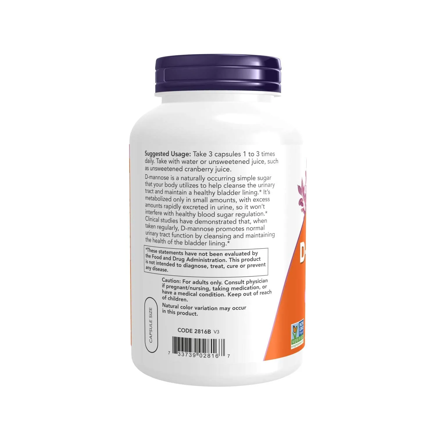 D-MANNOSE 500MG 240 VCAPS