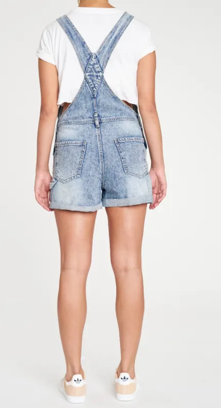 Daze Denim Baby Blues Shortalls - Ily