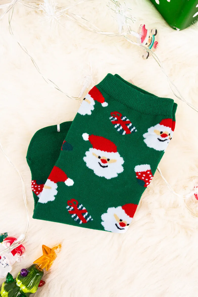 Dear Santa Green Socks