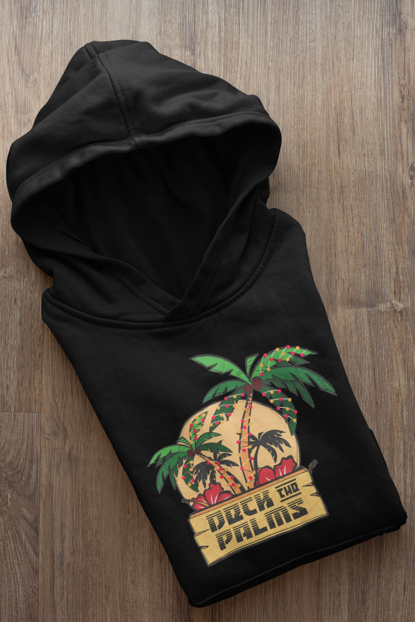 DECK THE PALMS SOFT STYLE HOODIE