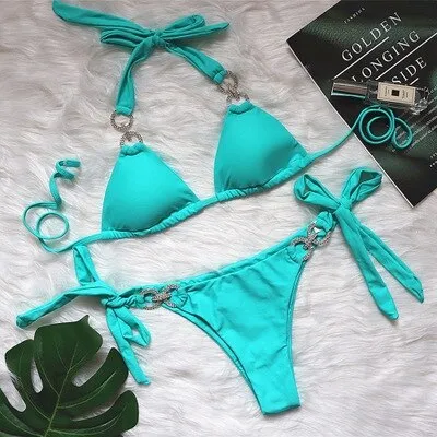 Diamond Swimsuit Crystal Bikinis