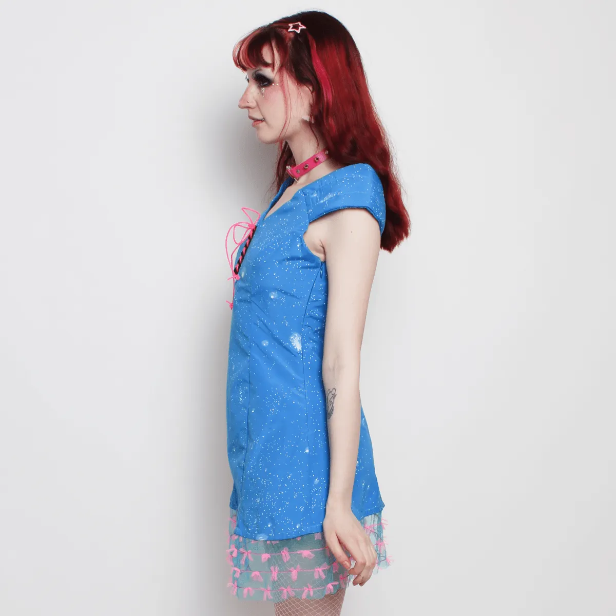 DOLL DRESS BLUE