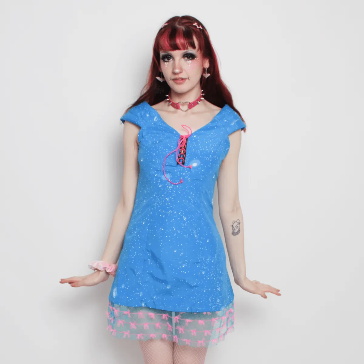 DOLL DRESS BLUE