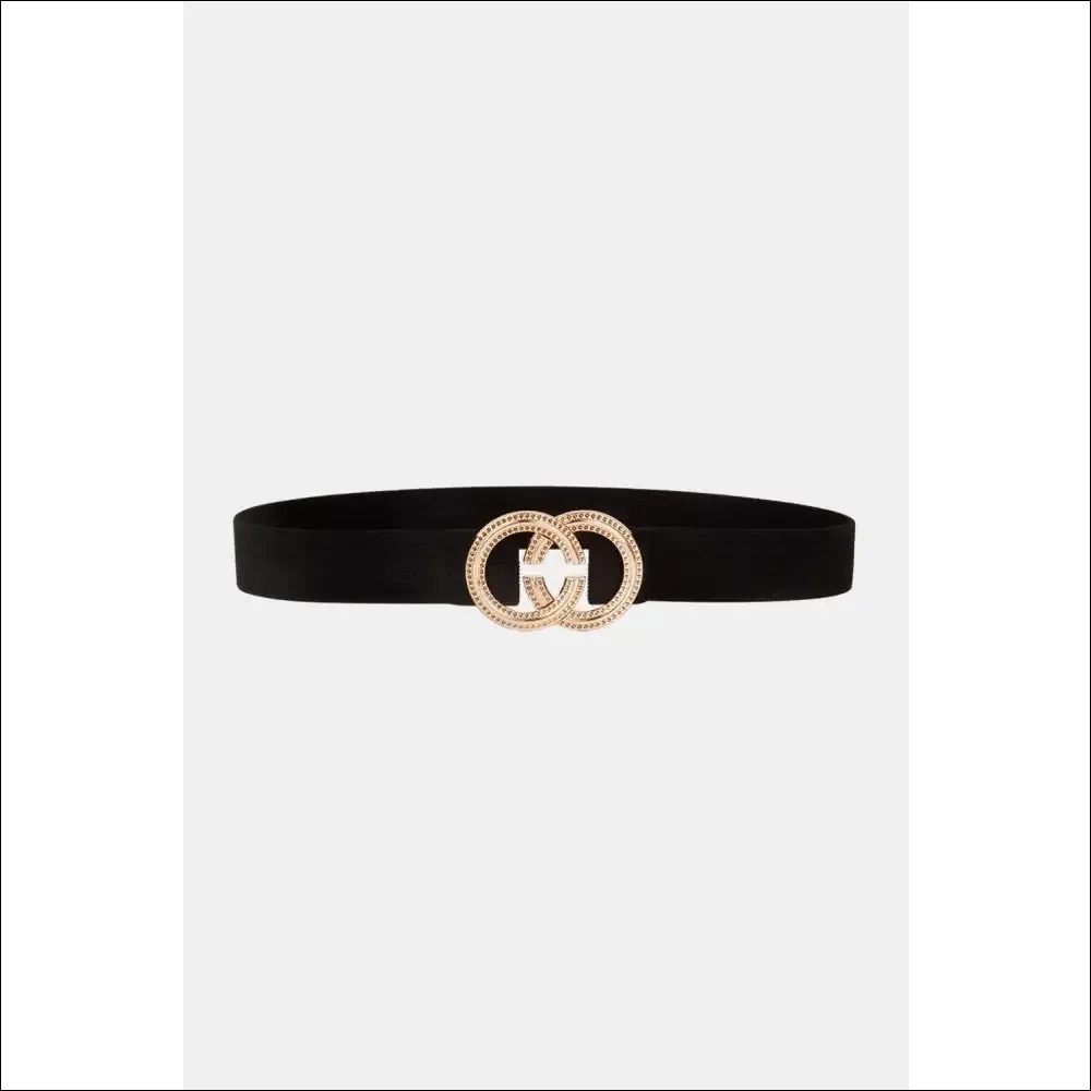 Double Hoop Buckle Elastic Belt