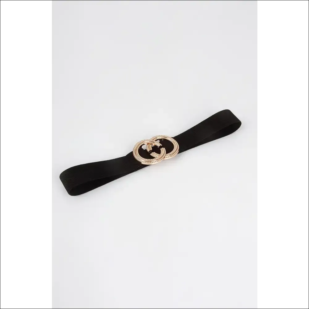 Double Hoop Buckle Elastic Belt