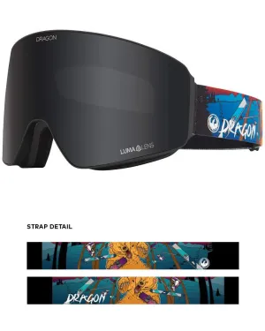 Dragon PXV Snow Goggles Teddy / Lulmalens Dark Smoke   Spare Lens