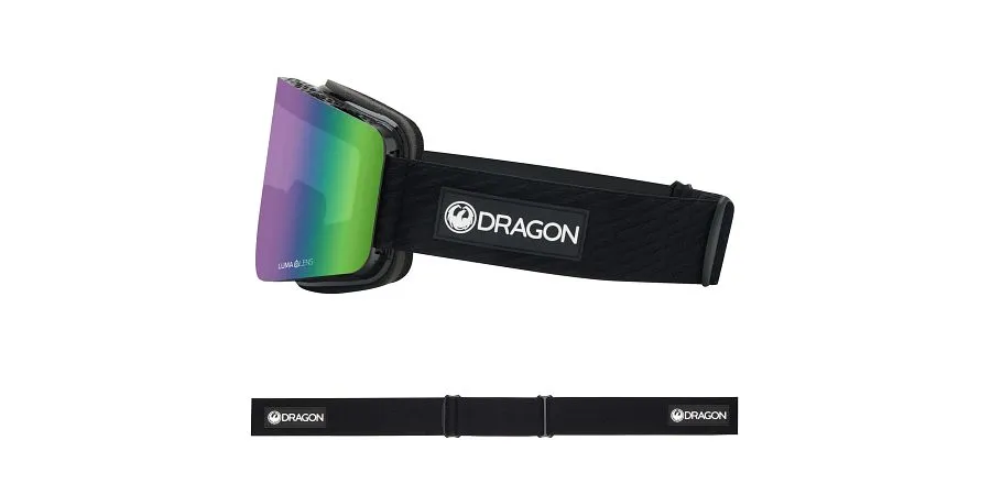 Dragon R1 OTG Snow Goggles Icon Green / Lumalens Green Ion   Lumalens Amber