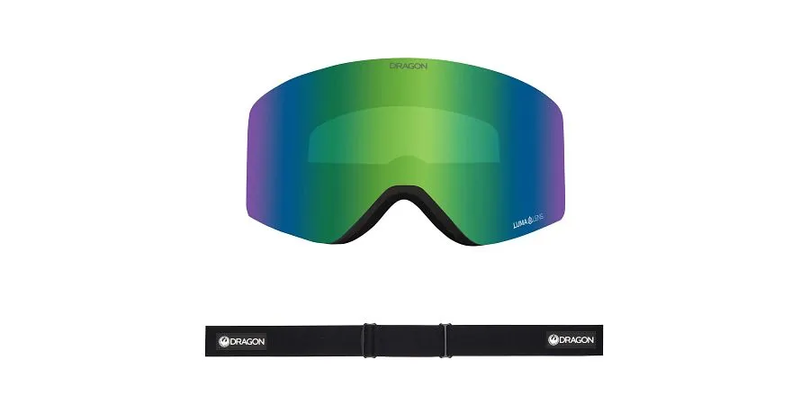 Dragon R1 OTG Snow Goggles Icon Green / Lumalens Green Ion   Lumalens Amber