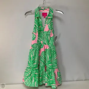 Dress Designer By Lilly Pulitzer In Green & Pink, Size: 2