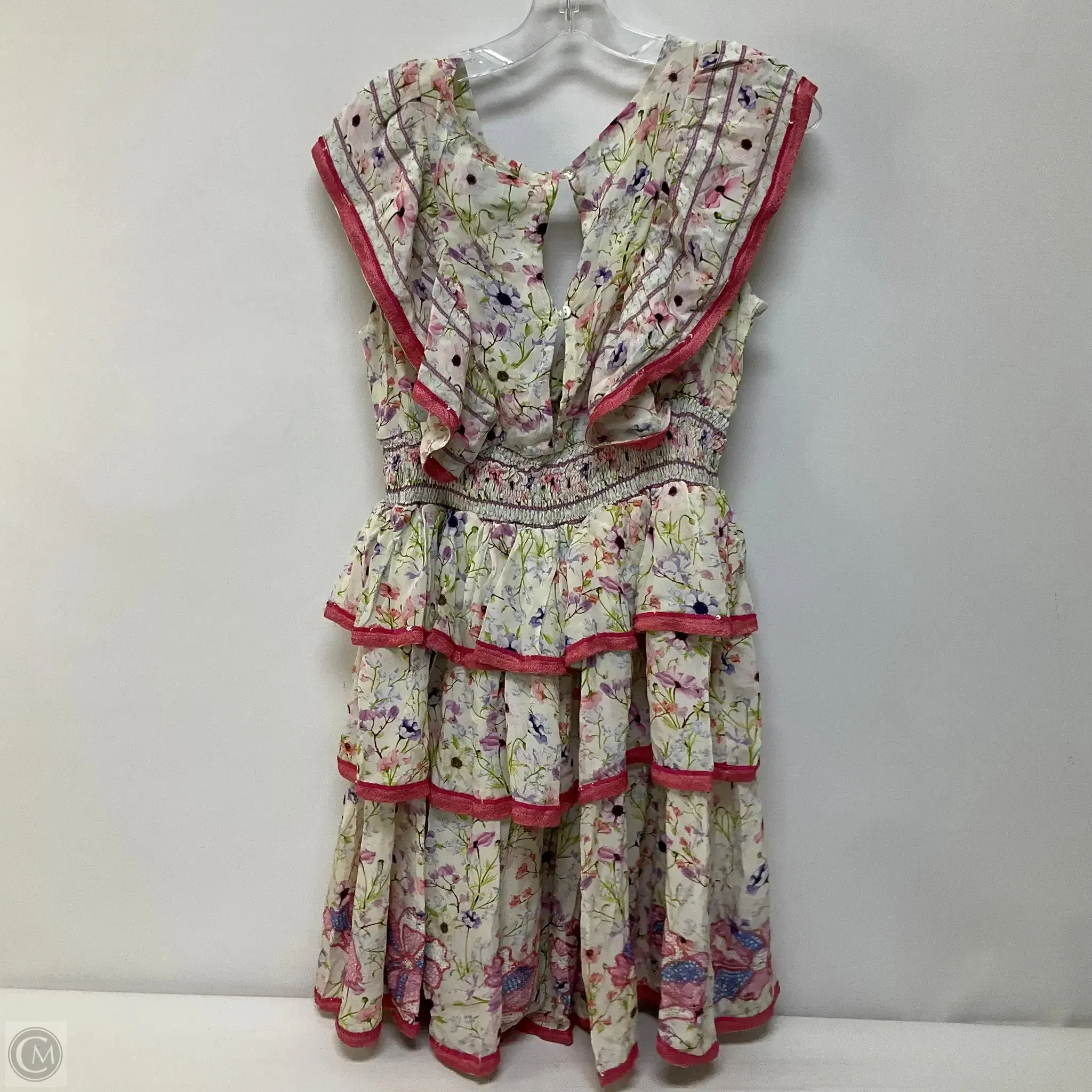 Dress Party Midi By Cma In Floral Print, Size: S