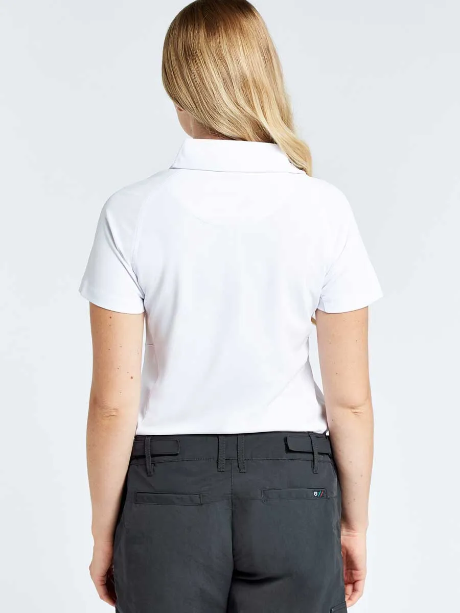 DUBARRY Riviera Womens Short-Sleeve Technical Polo - White