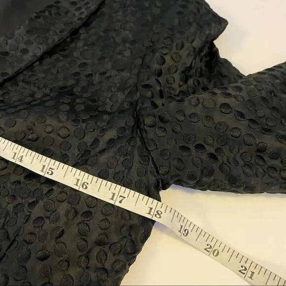 Eileen Fisher Embroidered Dot Textured Coat sz XS