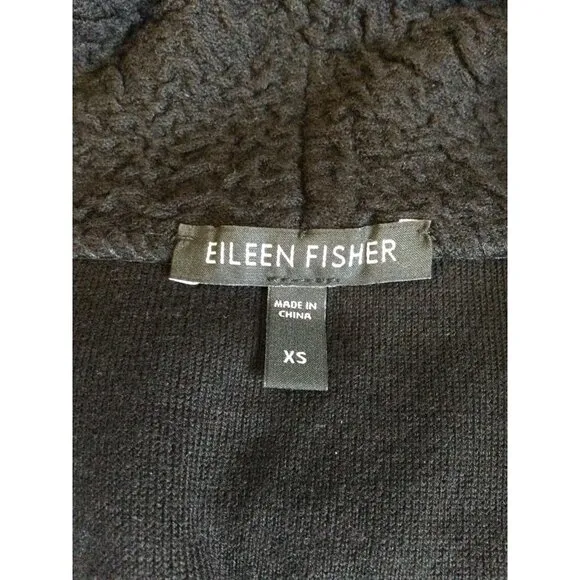 Eileen Fisher Women's Textured Jacket Coat Button Front blazer Collar Size XS