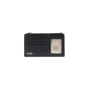Elegant Black Leather Cardholder