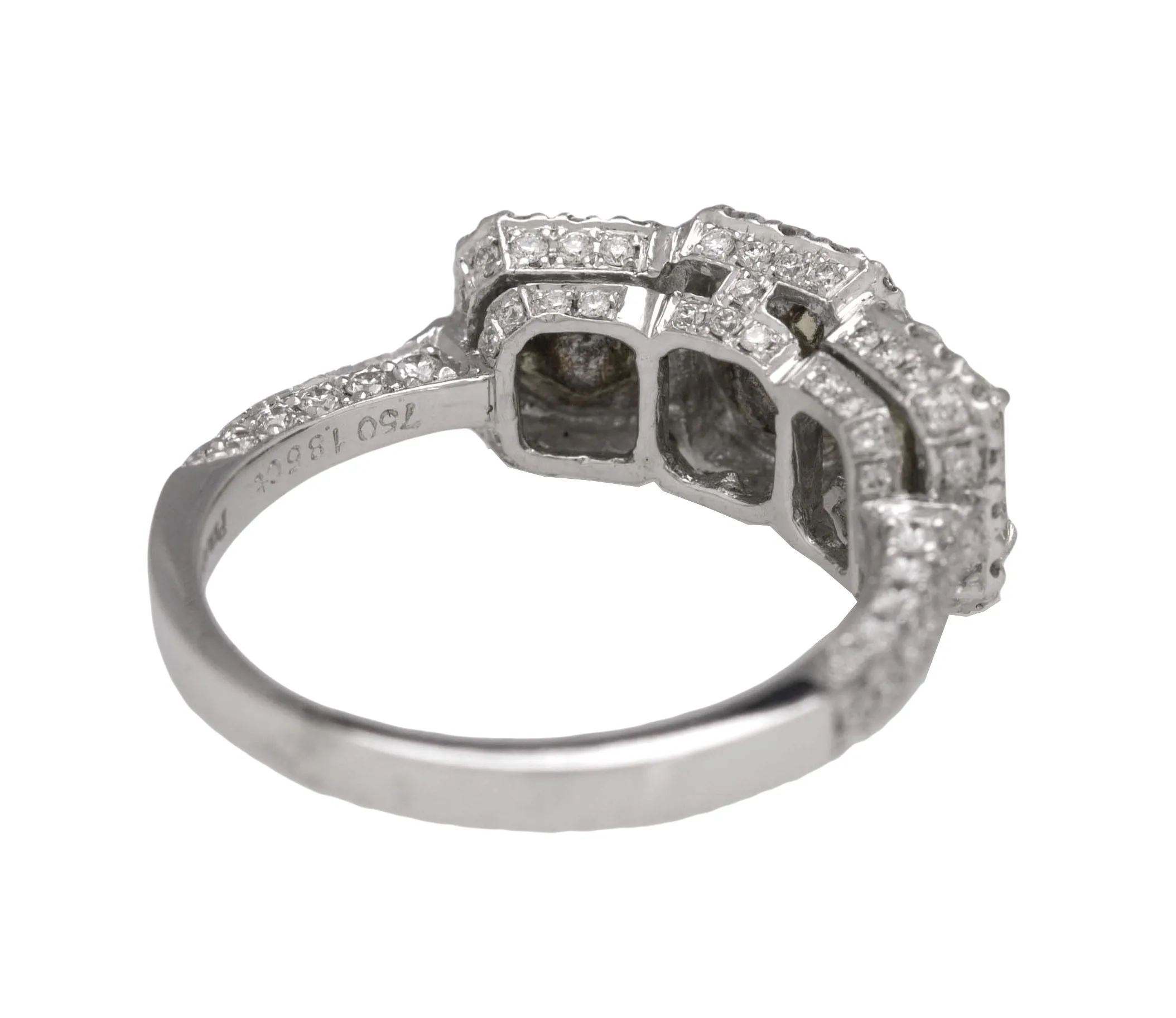 Elegant Ladies Piranesi 1.85 CT Yellow Canary Radiant Diamond Engagement Ring
