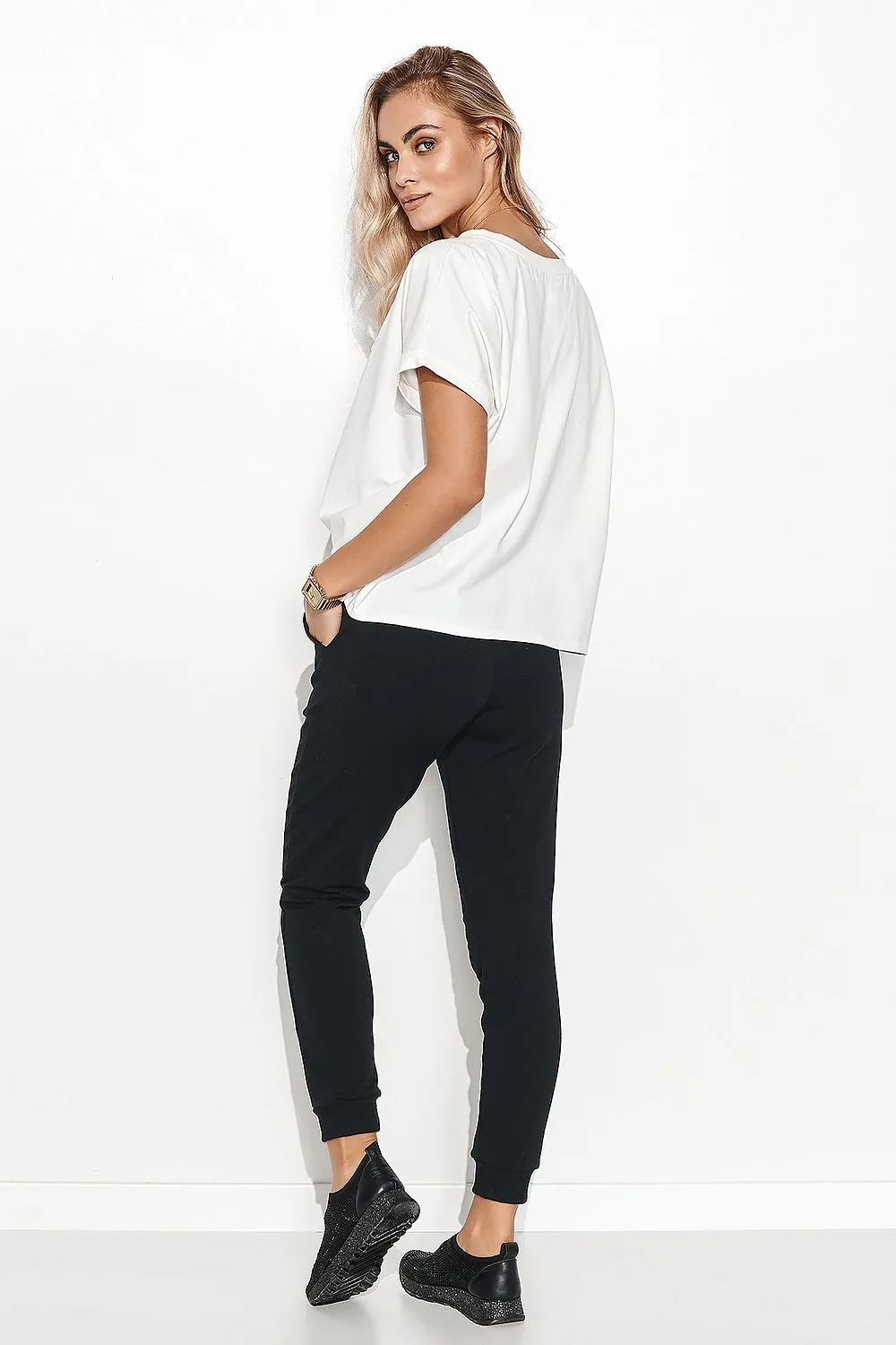 Elegant Straight-Leg Knit Lounge Trousers