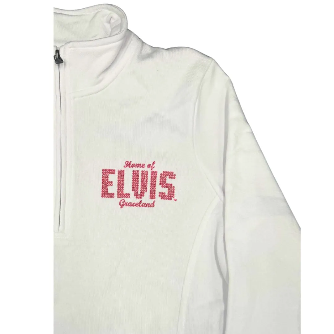 Elvis Graceland Half Zip Women's Crew