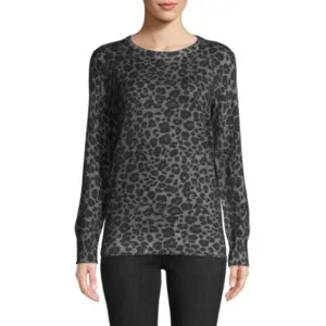 Equipment Rei Leopard Print Cotton &amp; Cashmere Sweater Women's size S NWT