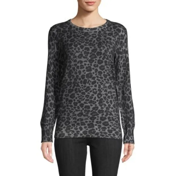 Equipment Rei Leopard Print Cotton &amp; Cashmere Sweater Women's size S NWT