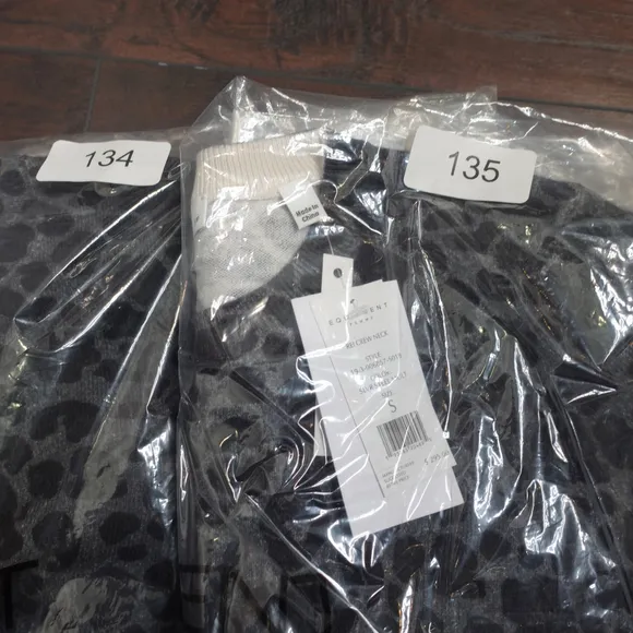 Equipment Rei Leopard Print Cotton &amp; Cashmere Sweater Women's size S NWT