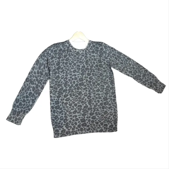 Equipment Rei Leopard Print Cotton &amp; Cashmere Sweater Women's size S NWT