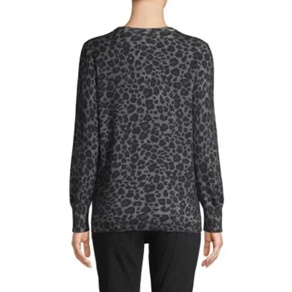 Equipment Rei Leopard Print Cotton &amp; Cashmere Sweater Women's size S NWT
