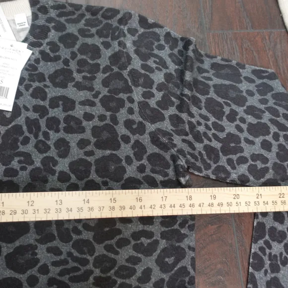 Equipment Rei Leopard Print Cotton &amp; Cashmere Sweater Women's size S NWT