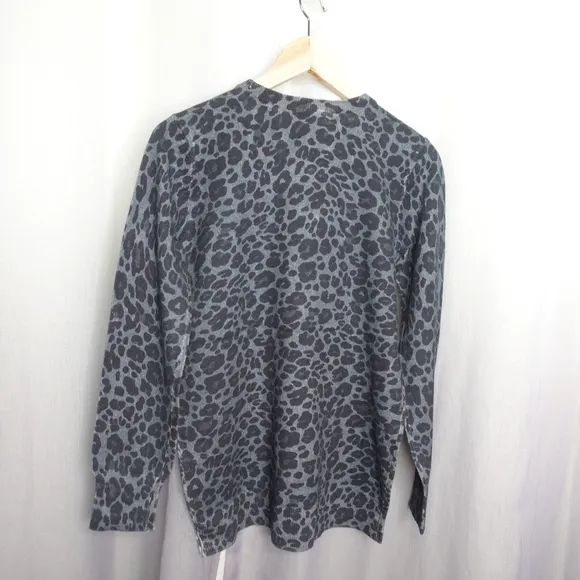 Equipment Rei Leopard Print Cotton &amp; Cashmere Sweater Women's size S NWT