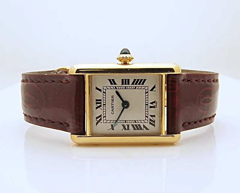 Estate 18k Cartier Tank Women's Watch