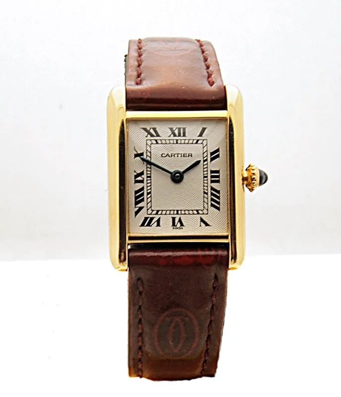 Estate 18k Cartier Tank Women's Watch