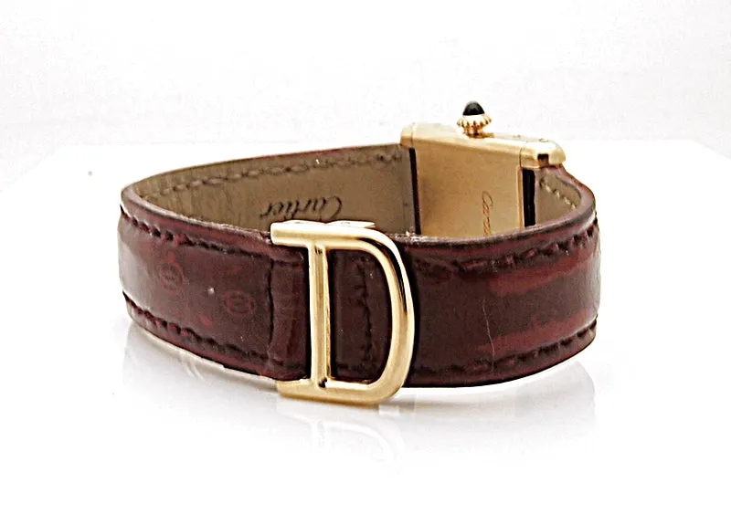 Estate 18k Cartier Tank Women's Watch