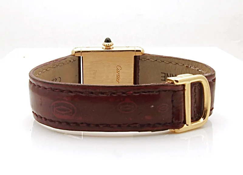 Estate 18k Cartier Tank Women's Watch