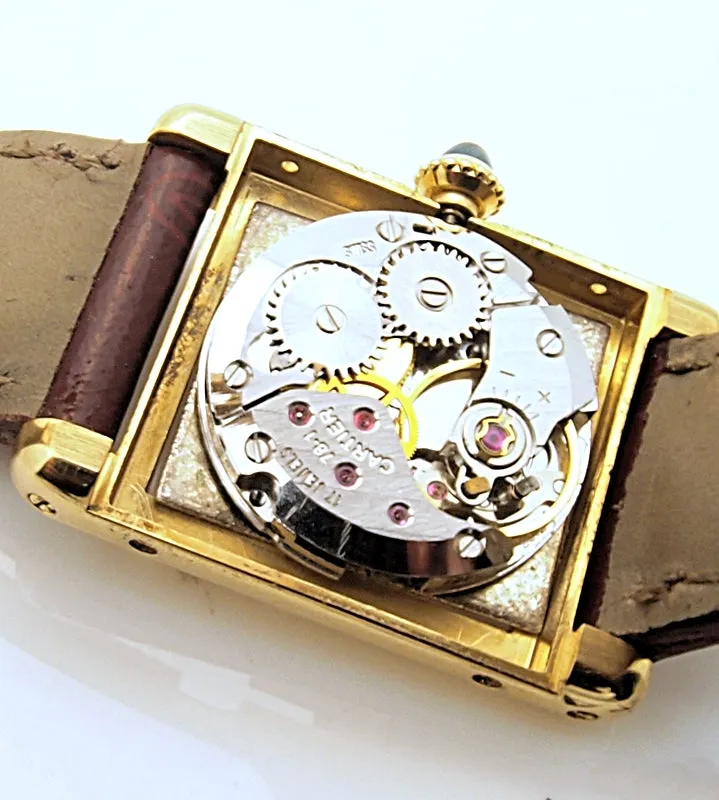 Estate 18k Cartier Tank Women's Watch