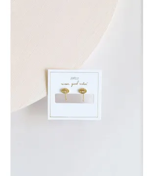 Evil Eye Huggies Earrings