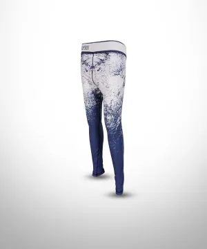 Evo9x WINTER Full Dye Sublimated Compression Leggings White/Blue