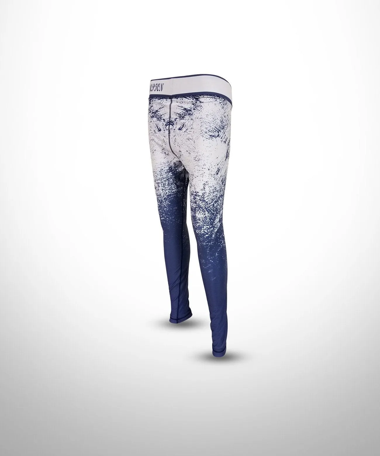 Evo9x WINTER Full Dye Sublimated Compression Leggings White/Blue