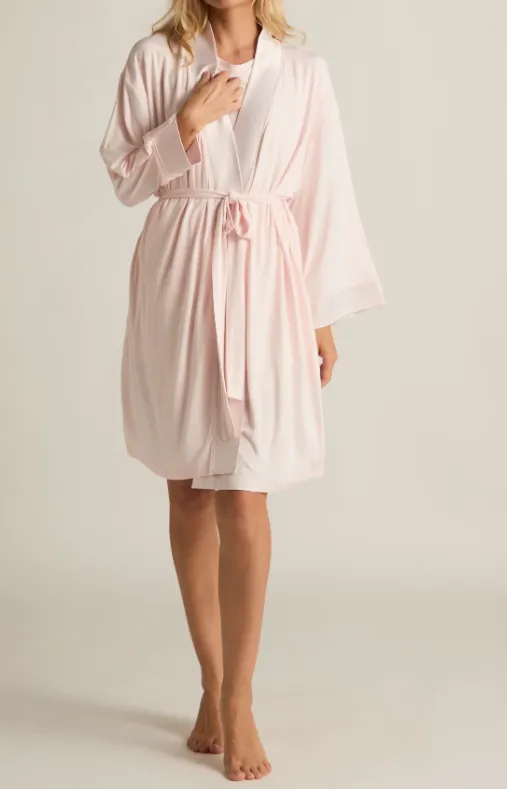 Faceplant Dreams Kimono Robe - Pink
