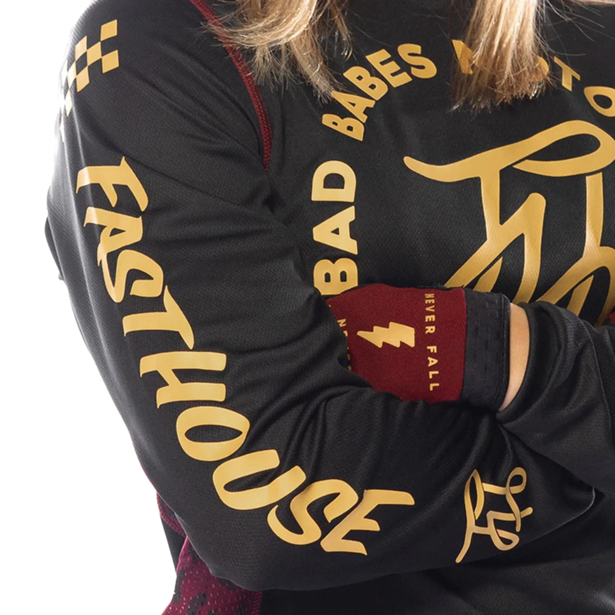 Fasthouse Women's Grindhouse Golden Script Long Sleeve Jersey