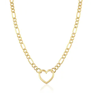 Figaro Heart Necklace (4.5mm)