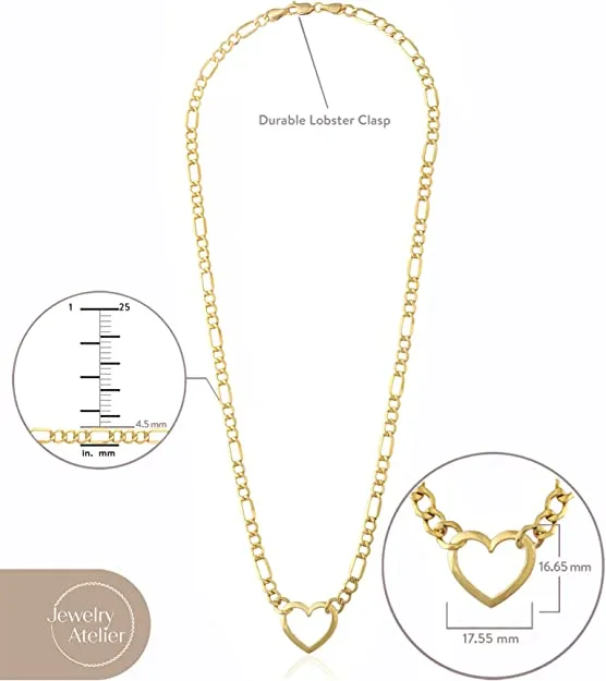 Figaro Heart Necklace (4.5mm)
