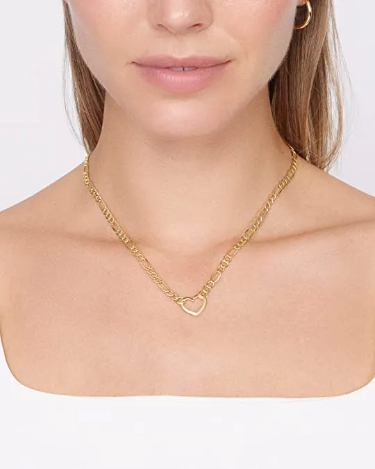 Figaro Heart Necklace (4.5mm)