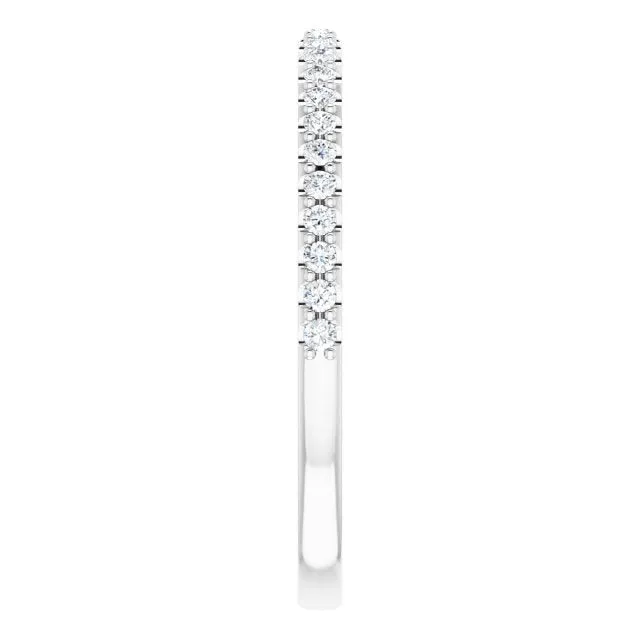 Filigree Accent Two Tone Diamond Wedding Band