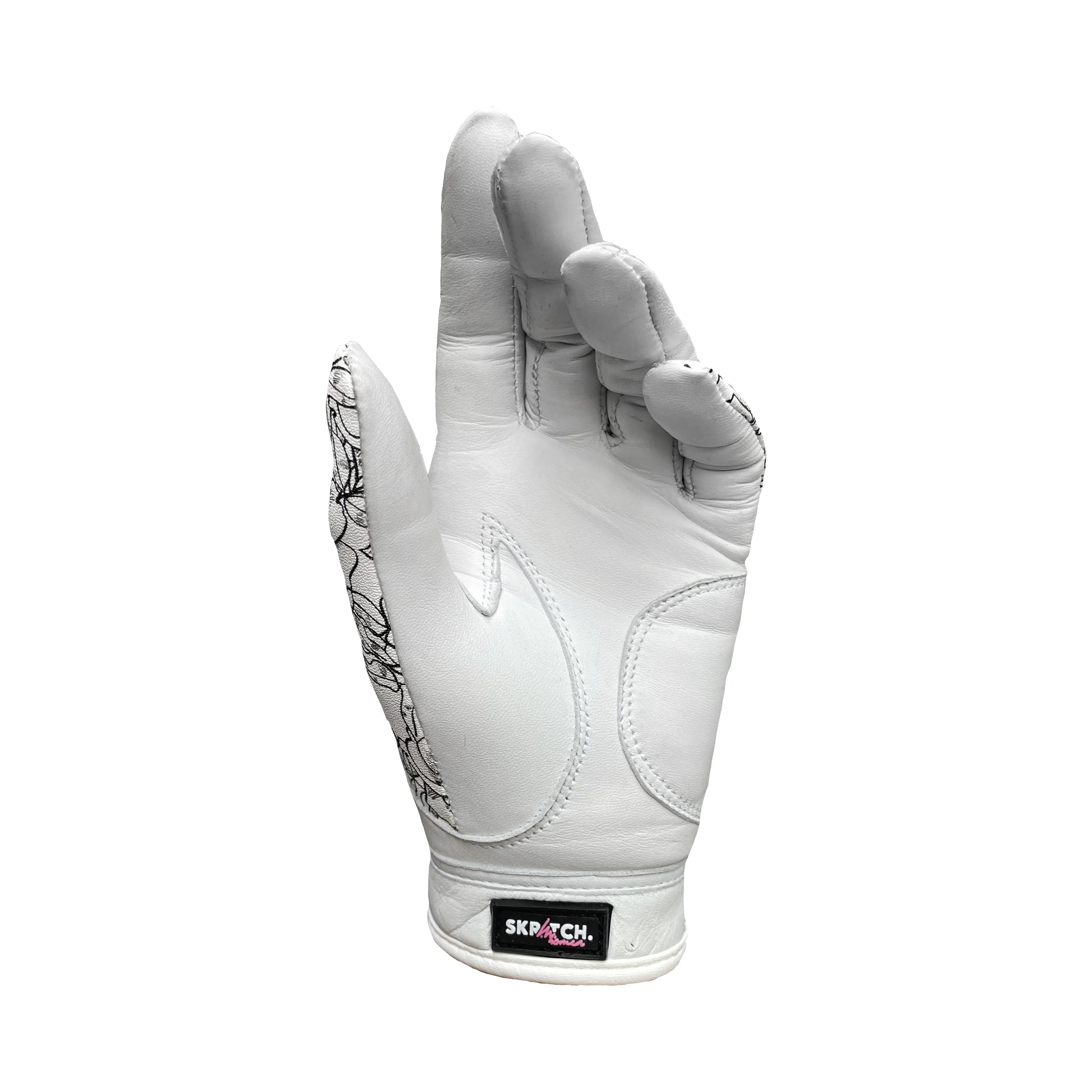 First Edition | Black and White Floral Womens Golf Glove